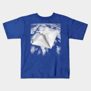 Flying Paper Airplane Kids T-Shirt